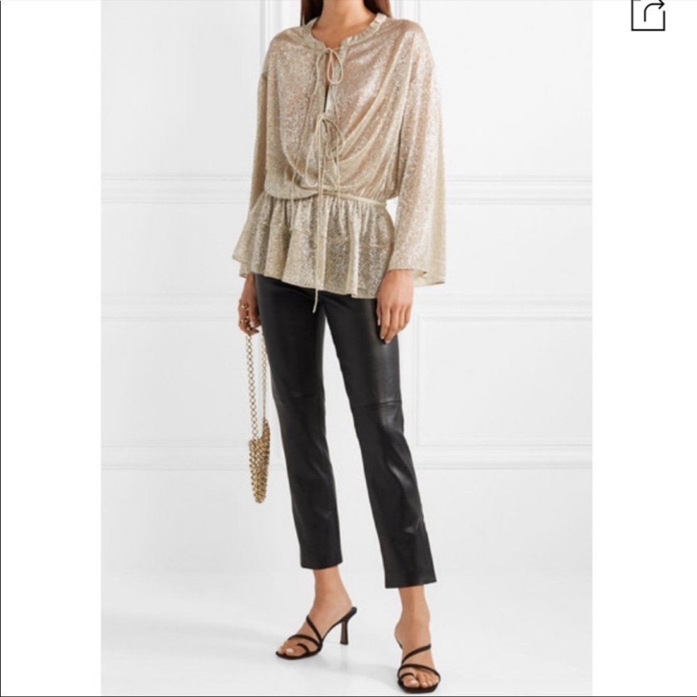 IRO gold metallic top